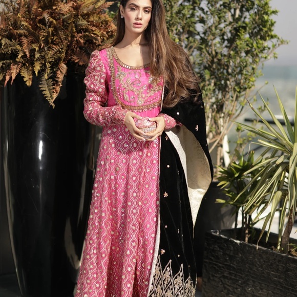 Long Kalidaar dress with matching pants - Picture 4 of 5